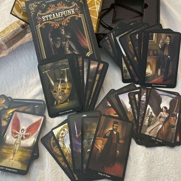 Steampunk Tarot Cards and Book - Picture 2 of 3